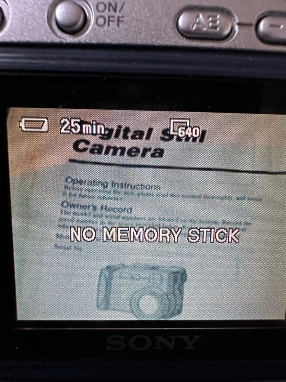 Sony Silver Point-and-Shoot Cyber-shot DSC-S70 Camera with Blue Neck Strap